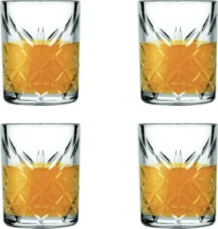 Pasabahce 52780 Shot Glas Stamper Timeless In Crystal Design 4er-Set -Küchenbedarf Laden af3916606ccad105056f2e7fb311cbc0