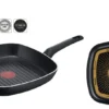 Tefal B55640, Quadratisch, Grillpfanne, Titan, Aluminium, Thermo-Punkt, Keramik, Gas, Halogen -Küchenbedarf Laden af9a623e0434aa95da5fa7a8f7256405