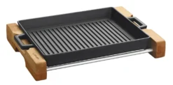 Grill-/Servierpfanne 32x26cm Mit Holzgestell Gusseisen Emailliert LAVA 3 Grill-/Servierpfanne 32x26cm Mit Holzgestell Gusseisen Emailliert LAVA -Küchenbedarf Laden b0101260b40c1e5861b57f28757ce983
