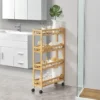 Küchenwagen Pyhäjoki Auf Rollen Servierwagen Aus Bambus Aufbewahrungswagen 96 X 60 X 18 Cm Speicherwagen Natur -Küchenbedarf Laden b0b75d679cfb2cccbe578b2a37c74380