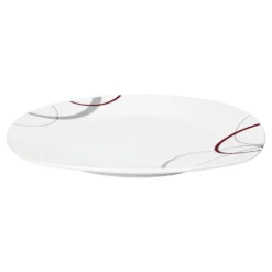 Tafelservice Palazzo 12tlg. - Weiß MitNachbildung-Kreisen In Grau Und Dunkelrot - Für 6 Personen -Küchenbedarf Laden b0cafdf28e51ef8373a25a6eeadcb110