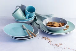 Mäser 931770 Kombiservice Elissa Für 6 Personen, Steinzeug, Türkis (1 Set, 24-teilig) -Küchenbedarf Laden b174fd3df71383ebb05f279dcabda6d2