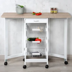 Kesper Küchenwagen Mit Erweiterbarer Arbeitsfläche 2581713 -Küchenbedarf Laden b26634de8b9d3221374c5ce181bcb0ca