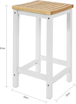 SoBuy 2er Set Stuhl Holzstuhl Essstuhl Küchenstuhl Hocker Zum Küchenwagen 2xFST29-WN -Küchenbedarf Laden b3a00fc31c772ca361e87869694c7783