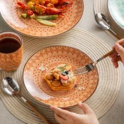 Vancasso Tafelservice Porzellan, Tulip Elegantes Geschirrset, 48 Teilig Kombiservice Mit Speiseteller, Dessertteller, Müslischalen Und Kaffeebecher Für 12 Personen -Küchenbedarf Laden b3b0d8ff2c226742468b80ac5cb4ccb7