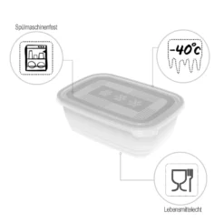 ROTHO Set Gefrierdosen 2 X 1.9 L FREEZE, Farbe:Transparent -Küchenbedarf Laden b6156a39dca8f4e83af455d661ff9e0c