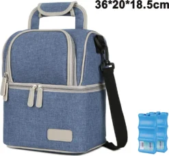 Muttermilch-Kühltasche Mit Kühlakkus, Doppellagig, Passend Für 3 Flaschen, Bis Zu 255 Ml, Für Stillen, Muttermilch, Pumpbeutel, Rucksack ,Denim Blue -Küchenbedarf Laden b697eb4df4b8c5ebfcc0b4caa74a6550