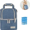 Muttermilch-Kühltasche Mit Kühlakkus, Doppellagig, Passend Für 3 Flaschen, Bis Zu 255 Ml, Für Stillen, Muttermilch, Pumpbeutel, Rucksack ,Denim Blue 1 Muttermilch-Kühltasche Mit Kühlakkus, Doppellagig, Passend Für 3 Flaschen, Bis Zu 255 Ml, Für Stillen, Muttermilch, Pumpbeutel, Rucksack ,Denim Blue -Küchenbedarf Laden b6b6fb718d0ac986dcb0f22d752b1ec0