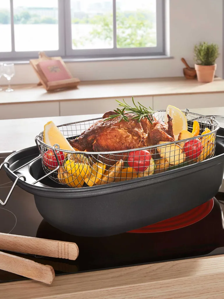 GSW Aromabräter mit Einsatz 39x25x9,5 cm / 4 Ltr., Kohlenstoffstahl, Edelstahl rostfrei, Glas, Aromabräter mit Aroma-Glasdeckel ø ca. 39 x 25 x H 9,5cm / Drahteinsatz GSW Aromabräter Mit Einsatz 39x25x9,5 Cm / 4 Ltr., Kohlenstoffstahl, Edelstahl Rostfrei, Glas, Aromabräter Mit Aroma-Glasdeckel ø Ca. 39 X 25 X H 9,5cm / Drahteinsatz -Küchenbedarf Laden b93ce86c1a85bac77d917f4db5e78a06