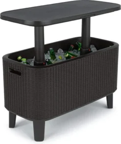 Keter Garden Bar 2in1 Tisch, Bar Mit Kühlbehälter Bevy Cool Bar Rattan -Küchenbedarf Laden b9e18c1720bc5bd82d0b5d467fe2dd93