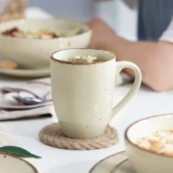 Vancasso Tafelservice Set, Navia Geschirrset Aus Steingut, 16 Teilig Kombiservice, Vintage Aussehen, Natur Design -Küchenbedarf Laden bb62ba8ebd2ceca91ba77168122376b9