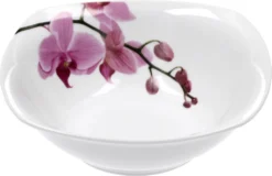 Frühstücksset 18-tlg. Kyoto Orchidee Leicht Eckig Porzellan Für 6 Personen Weiß MitNachbildung -Küchenbedarf Laden bbb6a9195be90a375291236ae481ea09
