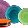 Service 18tlg. Tellerset Uni Bunt, Für 6 Personen In Unterschiedlichen Farben -Küchenbedarf Laden bc68583fd693eb9642298022f1d97ff2