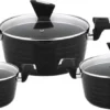 CS Kochsysteme Kochgeschirr/Kochtopfset 6-teilig MONHEIM Antihaftbeschichtet