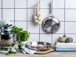 KitchenAid Pfannenset Multi-Ply Stainless Steel- ø 24 Und 28 Cm - Ohne Antihaftbeschichtung -Küchenbedarf Laden bcdc7ac74b1fb3253c949c300961b8c2