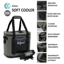 Zelsius Soft Kühltasche Grau 20 Liter | Leicht Und Wasserdicht 7 Zelsius Soft Kühltasche Grau 20 Liter | Leicht Und Wasserdicht -Küchenbedarf Laden bd4b46c0ea3411a1e1bf9b1307c8786d