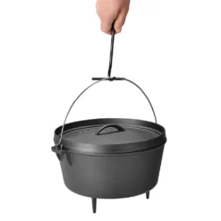 TAINO Dutch Oven 8 Liter Gusseisen-Topf Feuertopf Mit Füßen Deckel-Heber Dopf -Küchenbedarf Laden bf3b25f5733b37181b72b77f898b5d78