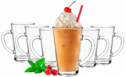 Latte Macchiato Gläser Mit Griff Aus Glas Set (6-Teilig) 270ml (max. 350ml) Kaffeegläser 3 Latte Macchiato Gläser Mit Griff Aus Glas Set (6-Teilig) 270ml (max. 350ml) Kaffeegläser -Küchenbedarf Laden c1d74cf12c377c5a18d6ffcea7444353