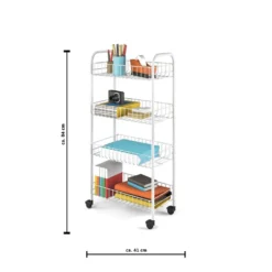 Metaltex Servierwagen Mit 4 Körben Pisa Weiß -Küchenbedarf Laden c39a6213cf80d3b30832c923d70971b9