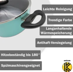 Karl Krüger 17/M Aluguss Koch-Topfset Topf 17tlg. Küchenhelfer Mint -Küchenbedarf Laden c3b57ad19304c5166f5880345adc3671