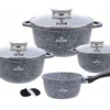 Graue Töpfe Und Kasserolle Mit Marmorbeschichtung -Küchenbedarf Laden c3fd7fa947ed87880e1552672d217eb4
