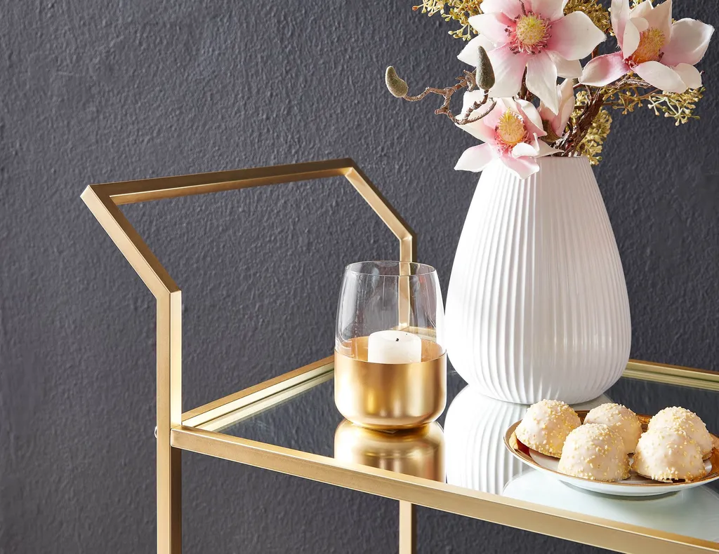 WOHNLING Design Servierwagen Gold 73x78x37 cm Küchenwagen Glas / Metall | Mobiler Beistelltisch | Speisewagen mit Glasplatte | Teewagen Mini Bar auf 4 Rollen WOHNLING Design Servierwagen Gold 73x78x37 Cm Küchenwagen Glas / Metall | Mobiler Beistelltisch | Speisewagen Mit Glasplatte | Teewagen Mini Bar Auf 4 Rollen -Küchenbedarf Laden c426d3ac92331e678bda62275bc1eec2