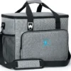 Obics - Kühltasche Gross Faltbar 30l Kuehlbox Isoliertasche Grau Für Essen In Tupperware Für Auto Mit Fächer Lunchtasche Camping Zubehör Für Picknick Essenstasche Isoliert Und Wasserdicht Für Arbeit -Küchenbedarf Laden c44e801305c2a37d7659f0ce9987d7f2