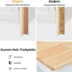 COSTWAY Küchenwagen Auf Rollen, Kücheninsel Mit Schublade, Weinregal, Offene Regale & Handtuchhalter, Platzsparender Servierwagen, Für Küche, Esszimmer, Bar, Weiß -Küchenbedarf Laden c4a800824230a84a4e0963c3b2e7a03c