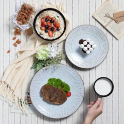 Kombiservice Steinzeug, Vancasso PLUVO Tafelservice, 16-teiliges Ess Geschirrset Mit Je 4 Speisetellern, Kuchentellern, Schalen Und Tassen Für 4 Personen 5 Kombiservice Steinzeug, Vancasso PLUVO Tafelservice, 16-teiliges Ess Geschirrset Mit Je 4 Speisetellern, Kuchentellern, Schalen Und Tassen Für 4 Personen -Küchenbedarf Laden c500b654eb7504cdb3ecf79df68ae746