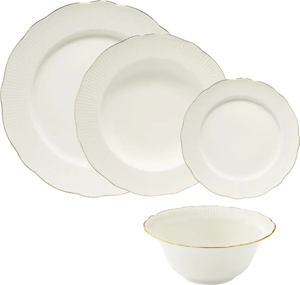 Kütahya Porselen Ilay 24 Teile Porzellan Geschirr Set Gold BNILY24Y2520 Kütahya Porselen Ilay 24 Teile Porzellan Geschirr Set Gold BNILY24Y2520 -Küchenbedarf Laden c56860c0429cf1a2cd0456105d8327fa