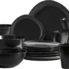Mäser 931730 Kombiservice Glendale Für 4 Personen, Steinzeug, Schwarz (1 Set, 16-teilig) -Küchenbedarf Laden c6546ca47c9b0555e8de378fd363dffd