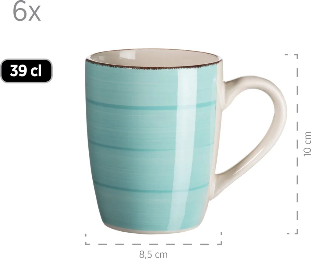 Mäser 931614 Kombiservice Lumaca für 6 Personen, Steingut, türkis (1 Set, 30-teilig) Mäser 931614 Kombiservice Lumaca Für 6 Personen, Steingut, Türkis (1 Set, 30-teilig) -Küchenbedarf Laden c6e892cc2b04d4e2258bb48bd806ac16