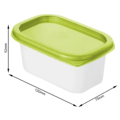 ROTHO Set Gefrierdosen 4 X 0.2 L DOMINO, Farbe:Limettengrün -Küchenbedarf Laden c7bdeaf90dc2badb4888f9de46247f32