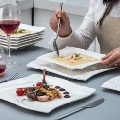 MALACASA, Serie Amparo, Cremeweiß Porzellan Tafelservice 12 Tlg. Set Speiseteller Und Suppenteller Geschirrset Für 6 Personen 6 MALACASA, Serie Amparo, Cremeweiß Porzellan Tafelservice 12 Tlg. Set Speiseteller Und Suppenteller Geschirrset Für 6 Personen -Küchenbedarf Laden c91723c1ee18d03a65f254a588bf4138 1