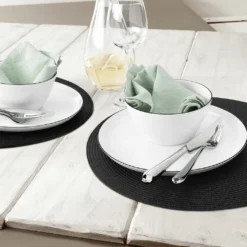 Seltmann Weiden Tafelservice Lido Schwarz Mit Farbrand Zeitlos -Küchenbedarf Laden ca133a16227c0acffc08ae85a50254ee