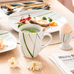 VEWEET Porzellan Tafelservice 'Aviva' 100-teilig Set, Kombiservice Mit Dessertteller, Speiseteller, Suppenteller, Müslischalen, Kaffeebecher, Kaffeetassen Set, Eierbecher, Milch- Und Zuckerset -Küchenbedarf Laden ca6b15f33907e39ed58dd512990fb84c