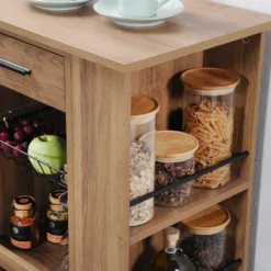 KESPER Küchenwagen, Walnussoptik, 50 X 37 X 85 Cm 2580913 -Küchenbedarf Laden cb6e9292e0b2316fc90277f467234d01