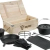 BBQ-Toro 8-teiliges Dutch Oven Set In Holzkiste | Gusseisen, Bereits Eingebrannt -Küchenbedarf Laden cc8412f6223d8e599bf2c285bbc7f827