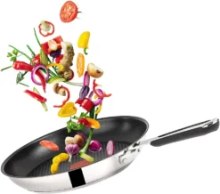 Tefal J90929 Jamie Oliver Pfannenset Induktion 4 TLG, Set Angebot, Pfanne 28 Cm + Pfanne 24 Cm, Edelstahl -Küchenbedarf Laden cf8518bb2bfc08d2075fd84340b89484