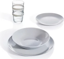 Tafelservice Geschirr Set Kombiservice Für 6 Personen Diwali Granit 18 Tlg. LUMINARC -Küchenbedarf Laden d002f4bf60490233702a400e25defa18