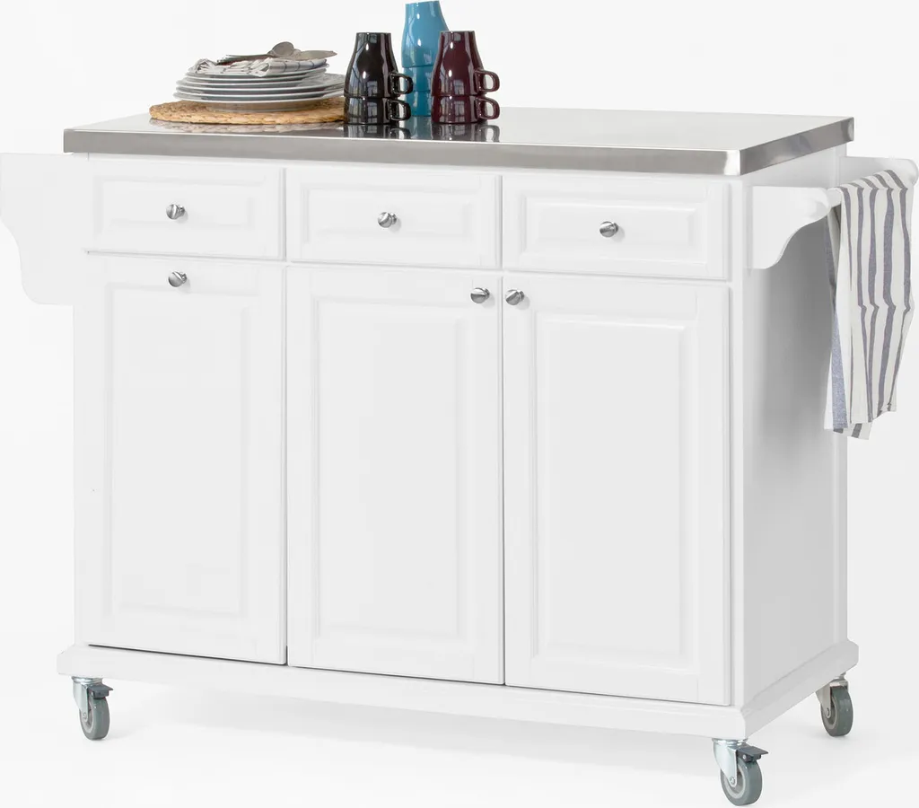 SoBuy Küchenwagen mit Edelstahltop,Küchenschrank,Rollwagen FKW33-W SoBuy Küchenwagen Mit Edelstahltop,Küchenschrank,Rollwagen FKW33-W -Küchenbedarf Laden d14c28a2b9026d13206c323671a16779
