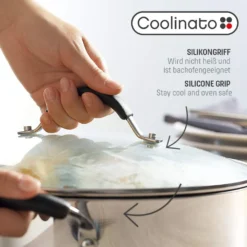 COOLINATO Schmorpfanne 28cm Aus Edelstahl – Beschichtet -Küchenbedarf Laden d49e2a98265b0655ed3a38604a7a22b2