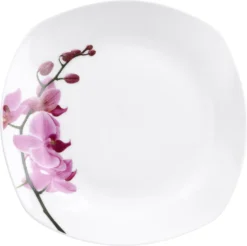 Frühstücksset 18-tlg. Kyoto Orchidee Leicht Eckig Porzellan Für 6 Personen Weiß MitNachbildung -Küchenbedarf Laden d6db4982b96d9517449f94cb9be88a8b 1