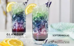 KROSNO Longdrinkgläser Wassergläser Trinkgläser | Set Von 6 | 360 ML | Glamour Kollektion | Perfekt Für Zuhause, Restaurants Und Partys | Spülmaschinenfest -Küchenbedarf Laden d73b69a0d5425b1252aab85967b20f46