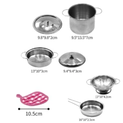 12tlg. Kochset Pfannenset Topfset Kochgeschirr-Set Kochtopf | Pretend Play | Play Food | 3+ | Geschenk Für Jungen Oder Mädchen -Küchenbedarf Laden d7fa4776c442b805b4f12862b5e32c41