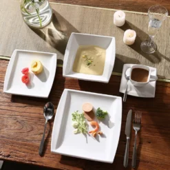 MALACASA, Serie Blance, 60 Tlg. Cremeweiß Porzellan Geschirrset Kombiservice Tafelservice Mit Je 12 Kaffeetassen, 12 Untertassen, 12 Dessertteller, 12 Suppenteller Und 12 Flachteller 7 MALACASA, Serie Blance, 60 Tlg. Cremeweiß Porzellan Geschirrset Kombiservice Tafelservice Mit Je 12 Kaffeetassen, 12 Untertassen, 12 Dessertteller, 12 Suppenteller Und 12 Flachteller -Küchenbedarf Laden d84164a65423c00212b5ffedef266e24