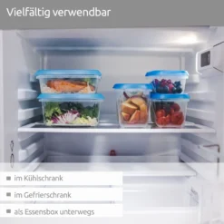 Wüllner & Kaiser Gefrierdosen 4er Set 750 Ml, Frischhaltedosen Mit Deckel, Ideal Zum Einfrieren, Vielfältig Verwendbar -Küchenbedarf Laden d89aec28365d5fc1919bb0537cc7b590