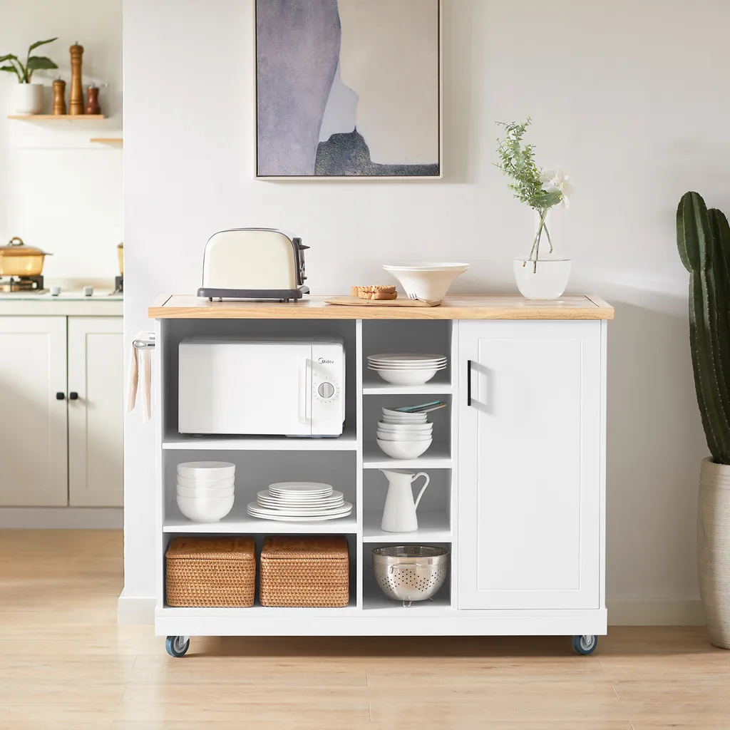 SoBuy FKW105-WN Design Küchenwagen mit Arbeitsplatte Kücheninsel Küchenschrank Rollwagen Mikrowellenschrank Weiß-Natur BHT ca.: 127x94x51cm SoBuy FKW105-WN Design Küchenwagen Mit Arbeitsplatte Kücheninsel Küchenschrank Rollwagen Mikrowellenschrank Weiß-Natur BHT Ca.: 127x94x51cm -Küchenbedarf Laden d965e8affc14a8b3dfd2314df2b460b6