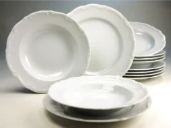 CreaTable 16135 Kombiservice Maria Theresia Für 6 Personen, Porzellan, Weiß (1 Set, 30-teilig) -Küchenbedarf Laden d9a5413012f2a6fa152fe2a93752c78f