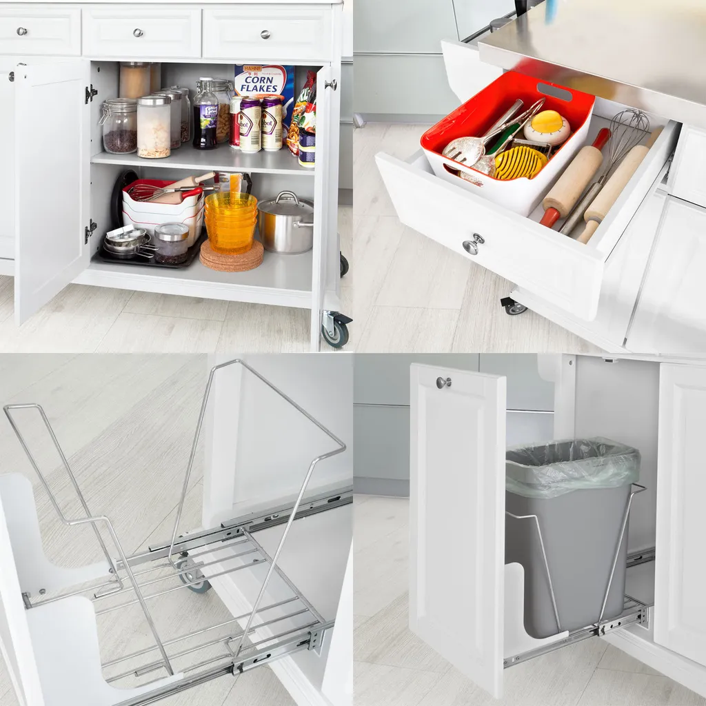 SoBuy Küchenwagen mit Edelstahltop,Küchenschrank,Rollwagen FKW33-W SoBuy Küchenwagen Mit Edelstahltop,Küchenschrank,Rollwagen FKW33-W -Küchenbedarf Laden db79c9d51349e460daf2cdd8db3ef424